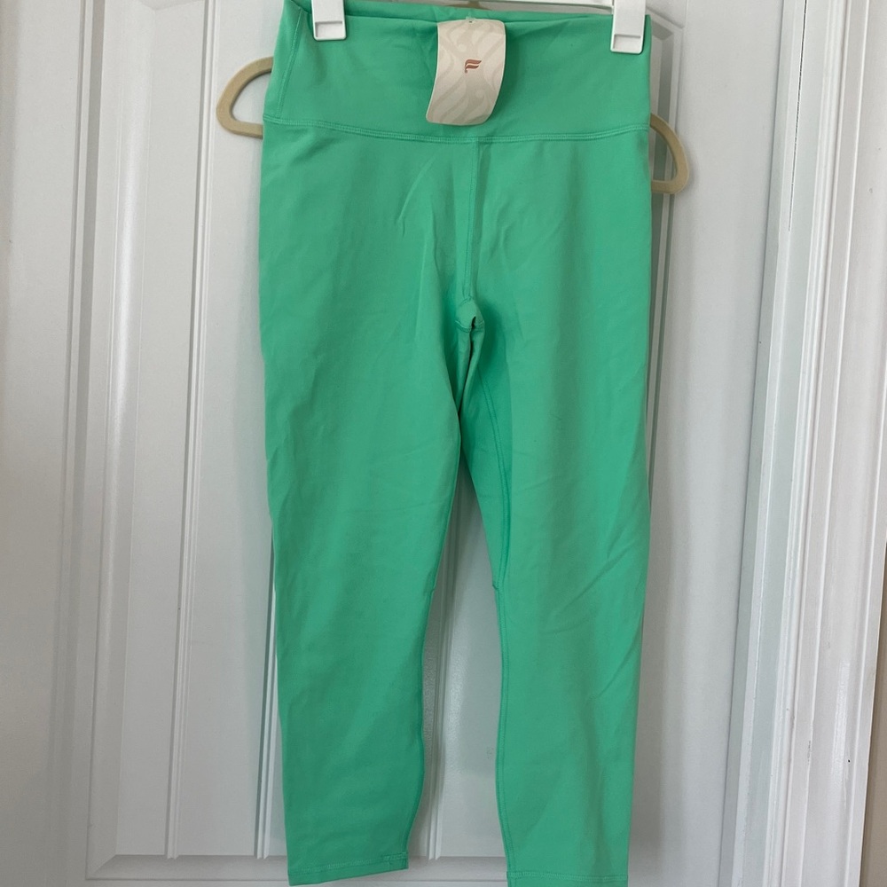Fabletics Bright Green Define Capri Leggings NWT - image 1